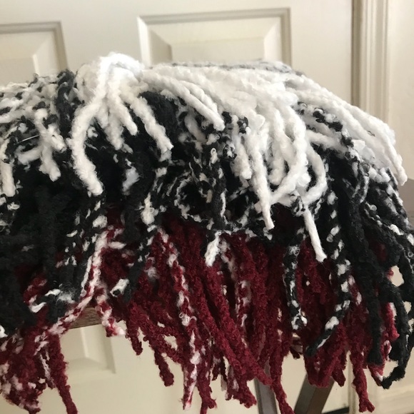 3 Colors! Plaid Fringe Infinity Scarf - Picture 4 of 7